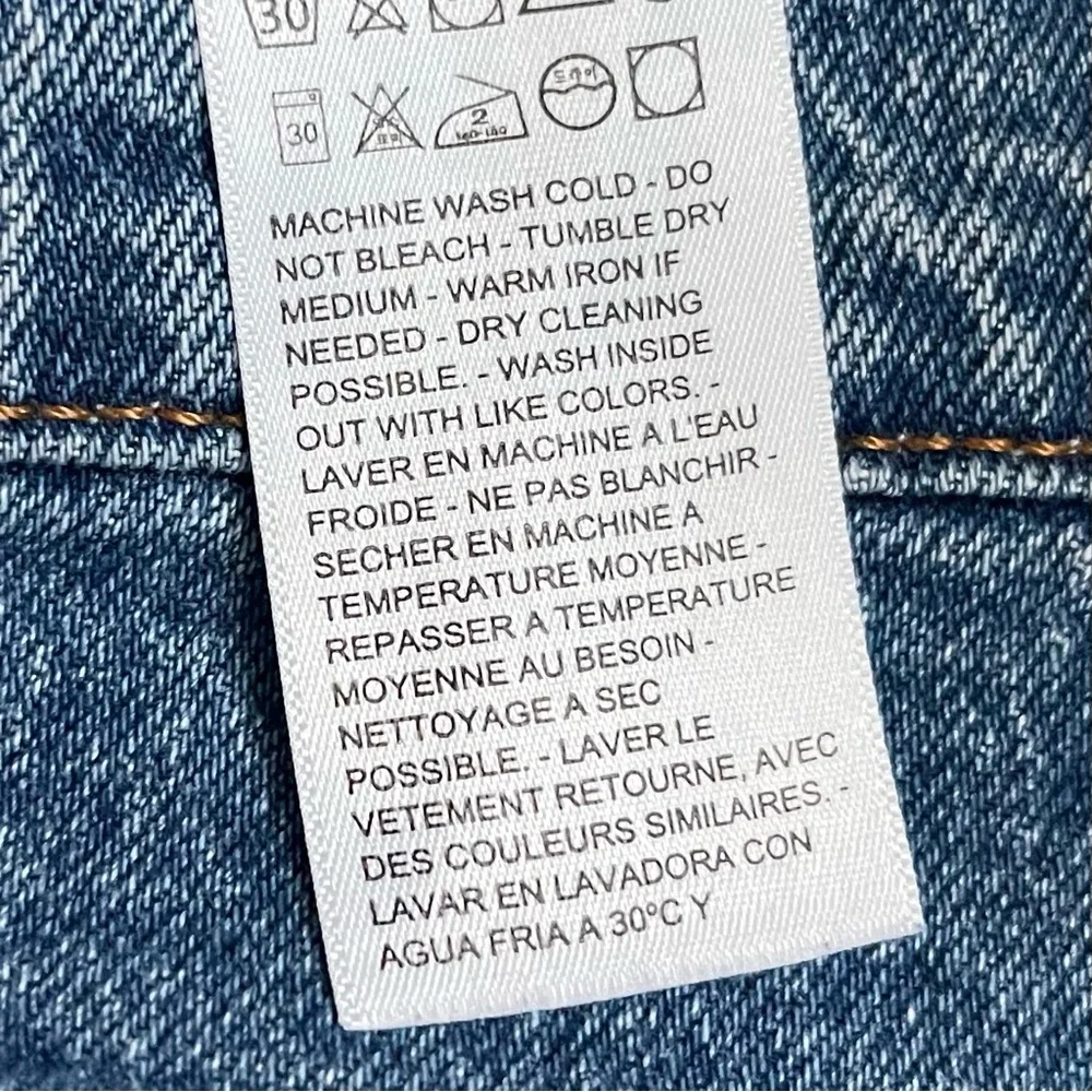 Levi's 501 Original Straight Leg Button Fly Stretch Jeans Medium Wash 32x30